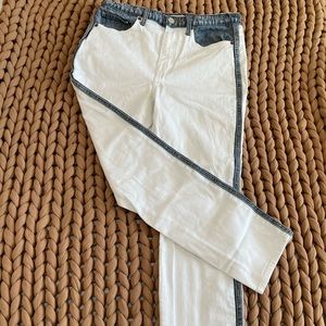 Joie tuxedo stripe denim